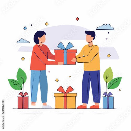 Giving and Receiving Gift Boxes