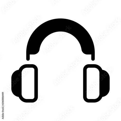 Tableau sur toile Headphones for Live Streaming and Music Listening