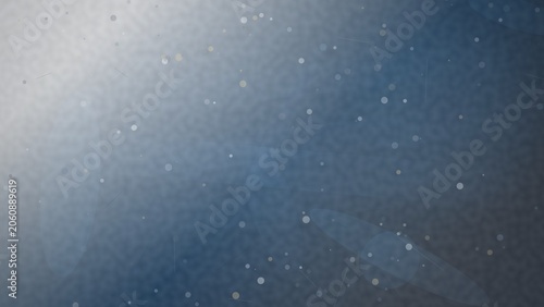 Abstract blue and gray background with glowing particles