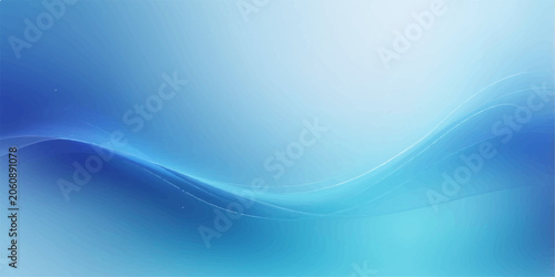 Abstract blue wave background with smooth flowing light lines
