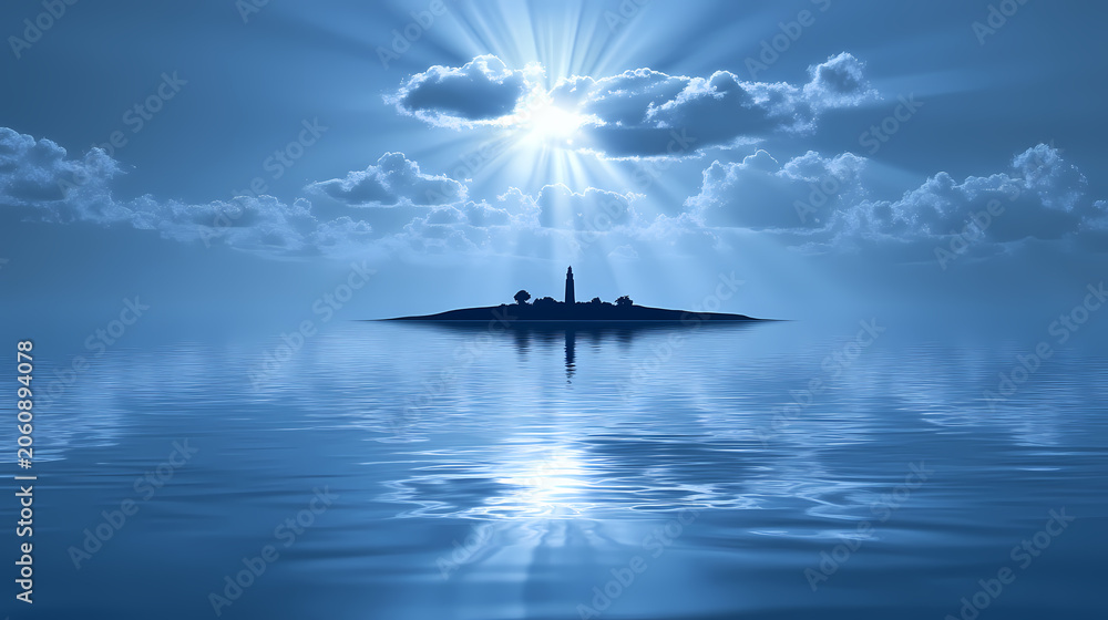 Fototapeta premium Peaceful Island at Dawn