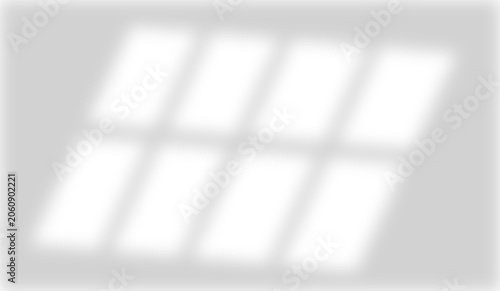 Vector abstract background with window frame light and shadow overlay