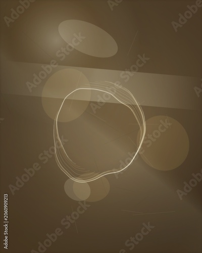 Warm light bulb on dark background