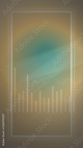 Abstract financial chart background with gradient and geometric