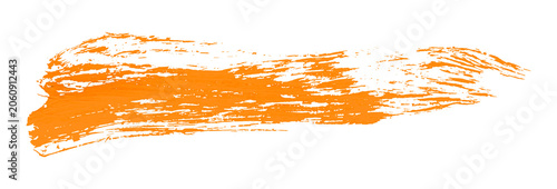 orange brush isolated on transparent background orange watercolor