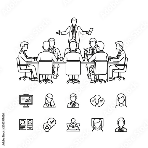 Fotografía Collection of seven hundred twenty colorful geometric shapes and abstract elemen