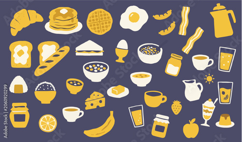 朝食イラスト