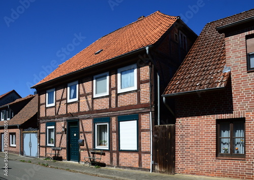 Historical Building in the Old Town of Schnackenburg, Lower Saxony