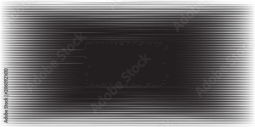 Foto Black and White Horizontal Stripe Halftone Optical Illusion Background