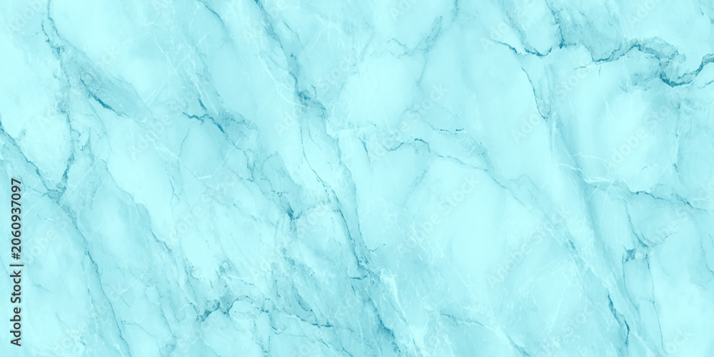 Naklejka premium Light blue marble texture background with white and dark blue veins for design and decoration
