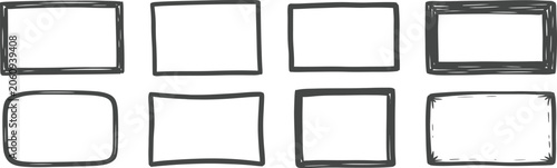 Black Rectangles on White Background