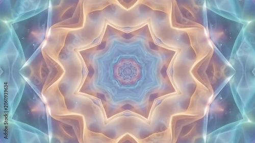 A kaleidoscope of soft, pastel light shifting in hypnotic slow motion.
