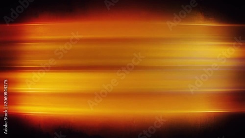 A cinematic horizontal light leak animation featuring warm glowing red, orange, and yellow anamorphic lens flares