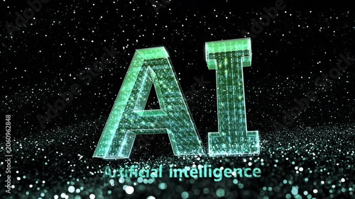 AI artificial intelligence Digital Sea concept background