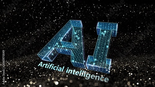 AI artificial intelligence Digital Sea concept background