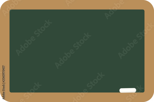 Green Chalkboard with Chalk