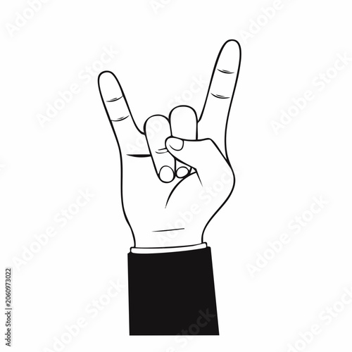 Rock On Hand Gesture