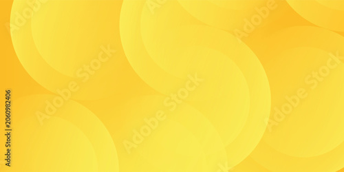 Schilderij op canvas Fluid yellow gradient shapes composition