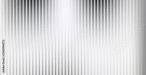 A grayscale gradient background with vertical lines and a white base color