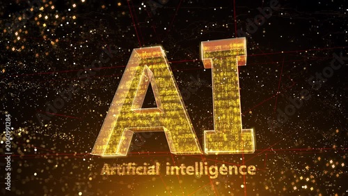 AI artificial intelligence Digital Sea concept background