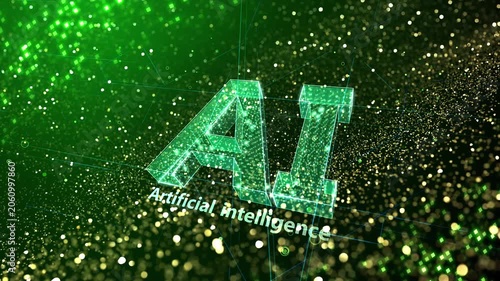 AI artificial intelligence Digital Sea concept background