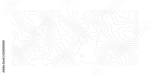Fotografie Seamless Topographic Map Pattern Inspired by Natural Mountain Landscapes, Hiking