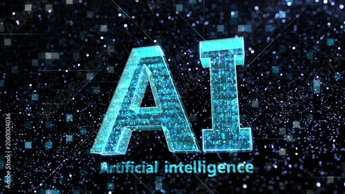 AI artificial intelligence Digital Sea concept background