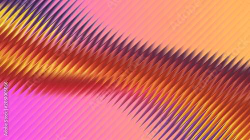 Fotografie Abstract glowing vertical lines creating dynamic fiery glass pattern illustratio