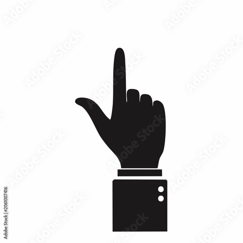 Hand pointing up icon