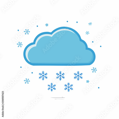Snowing Cloud Icon
