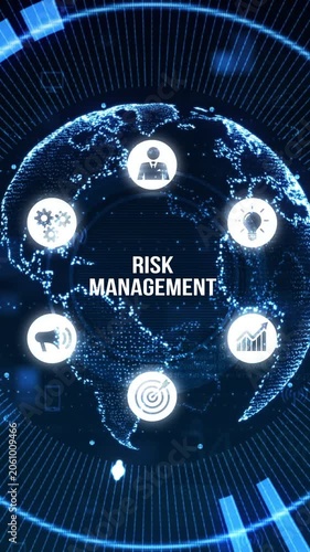 Risk Management and Assessment for Business Investment Concept. Business, Technology, Internet and network concept.