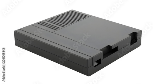 Dark Gray Rectangular Plastic Electronic Device Enclosure Case Product Shot