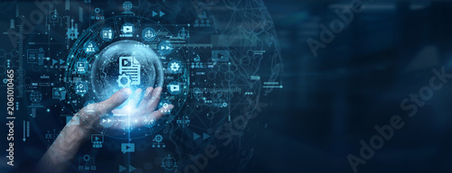 Bild auf Leinwand Digital media publication platform optimization requires smart database organization systems