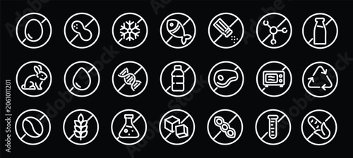 Obraz na płótnie Allergen free badges