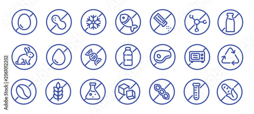 Tableau sur toile Allergen free badges