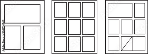 Fotografi Modern blank comics black book page
