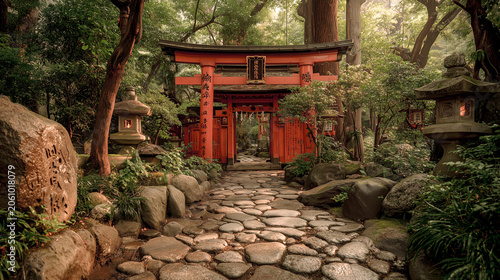 Japanese_shrine_with_red_torii_gates
