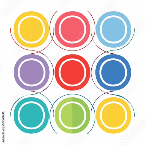 Colorful Circles Infographic Elements