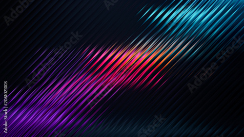 Abstract glowing vertical lines creating dynamic fiery glass pattern illustration