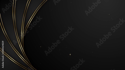 Luxury Black and Gold with Subtle Particles Awards Trailer Titles Cinematic Openers Intro Luxury Background Loop