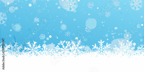 Foto Snowflake pattern with a light blue gradient background a winter themed vector i