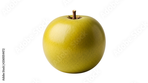 Fresh Green Apple on White Background