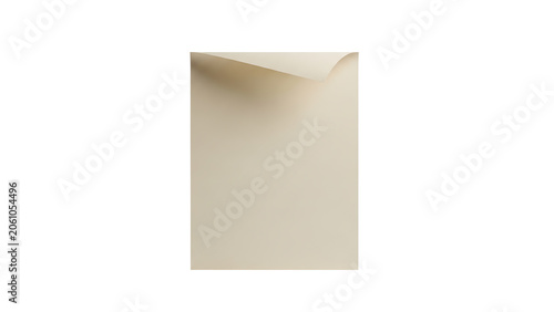 Close-up of Beige Wall with Folded Corner