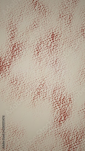Red polka dot repeating pattern on white background