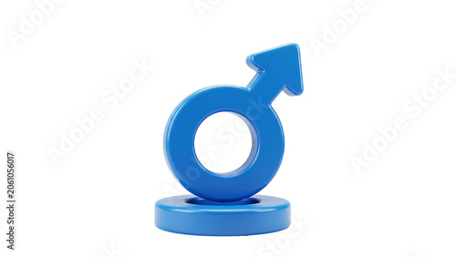 Male Gender Symbol on Base
