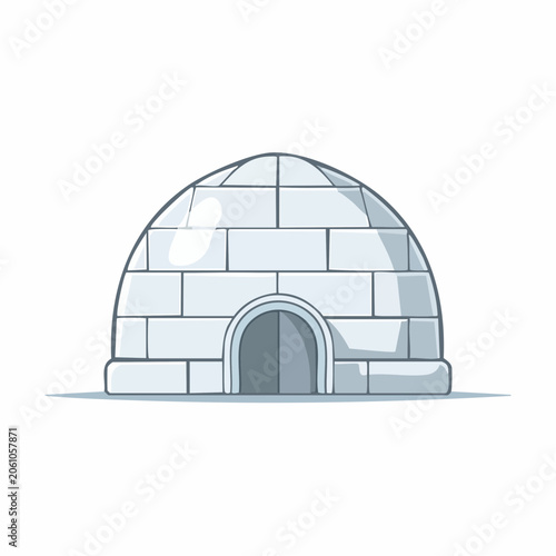 Cartoon Igloo Illustration