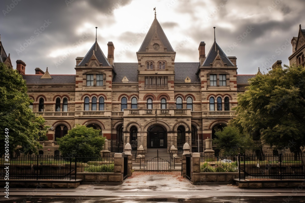 Naklejka premium Ontario legislative building, toronto, romanesque revival architecture