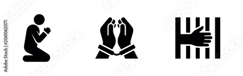 Foto Icons of faith, imprisonment, and prayer