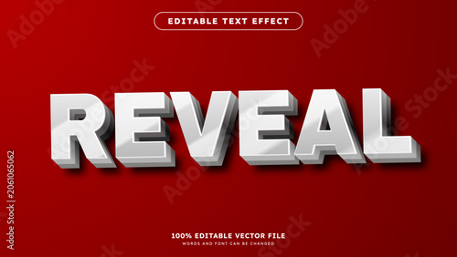 Silver chrome Text effect editable premium text effect