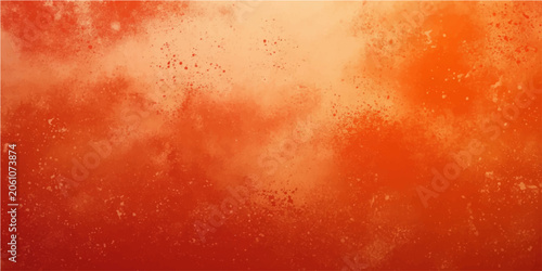 Fényképezés Close-up texture of orange liquid with foam and bubbles, vibrant orange beverage with effervescence and abstract cloudy pattern